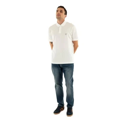 Image of Armani Exchange Men&#039;s Icon Project, Embroidered Logo Polo Shirt, Off white, XS