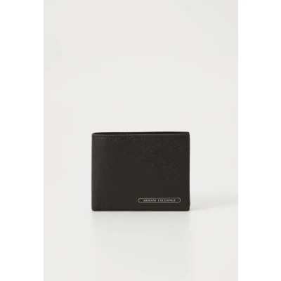 Image of Armani Exchange Wallet Unisex Wallet, Size: One Size, Black