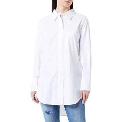 Image of TOM Tailor Denim Buttondown blouse, Women&#039;s, Size: XL, White