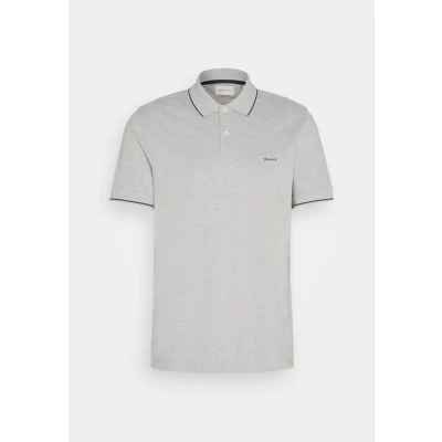 Image of GANT Tipping Rugger Polo shirt, Men&#039;s, Size: Large, Grau