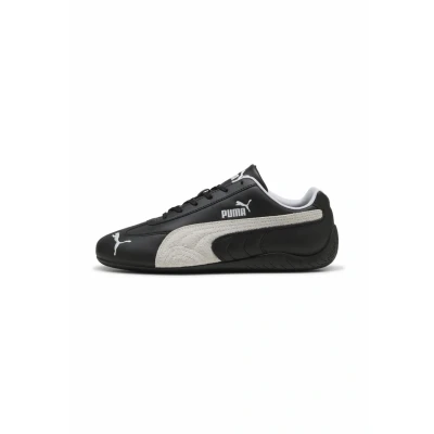 Image of Puma Speedcat LTHR Unisex Trainers, Black White, 9 UK