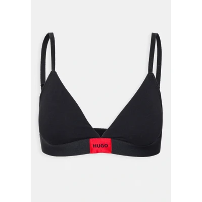 Image of HUGO Triangle Label bra, Women&#039;s, Size: XS, Black