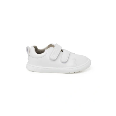 Image of Pisamonas Barefoot Doble TIRA Adherente Baby shoes for kids, Size: 4.5K/5K, Blanco Microfiber