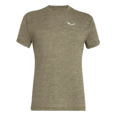 Image of Salewa PUEZ melange DRY M S/S Print Tshirt, Men&#039;s, Size: XXL, Dark olive