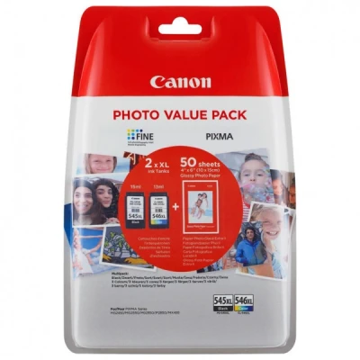Image of CANON PG 545XL/CL 546 Ink Cartridge Black (Packaging may vary)