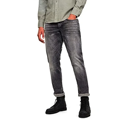 Image of G STAR RAW Men&#039;s 3301 Regular Tapered Jeans, Grey (Faded Bullit 51003 c293 b466), 26W / 32L