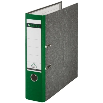 Image of Leitz Standard Lever Arch File 80mm A4 Green Ring binder