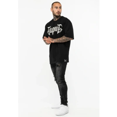 Image of Tapout Simply Believe Print Tshirt, Men&#039;s, Size: Large, Black white