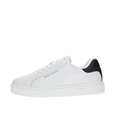 Image of Armani Exchange Men&#039;s London Sneaker, Off White Black, 10 UK