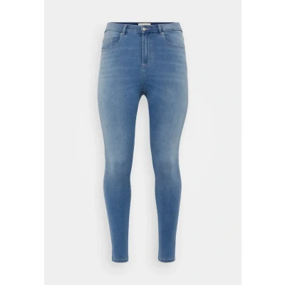 Image of ONLY Carmakoma Caraugusta Jeans Skinny Fit, Women&#039;s, Size: 18x32, Light blue denim