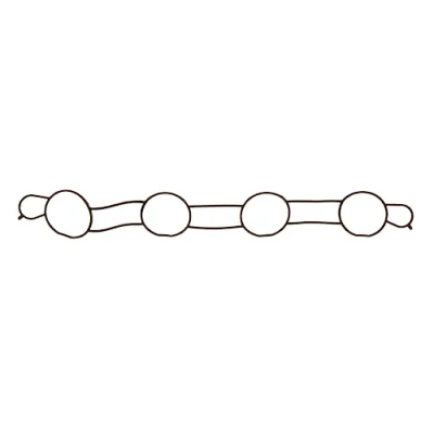 Image of Gasket, intake manifold AJUSA 13120100