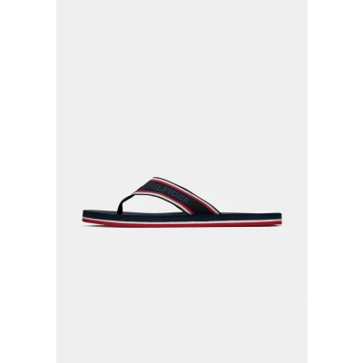 Image of Tommy Hilfiger Men&#039;s Comfort Beach Sandal Fm0fm05510 Flip Flops, Blue Desert Sky, 6.5 UK