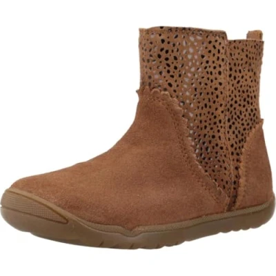 Image of Geox Macchia GIRL Baby shoes for kids, Size: 4.5K, Whisky Suede