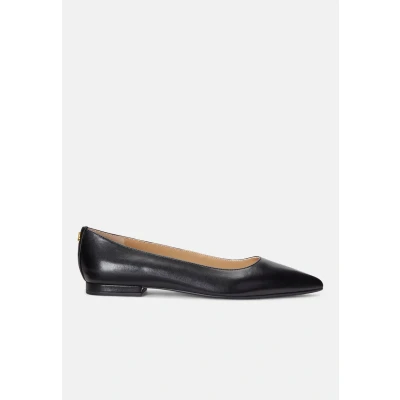 Image of Lauren Ralph Londyn Flats Ballet pumps, Women&#039;s, Size: 8, Black Sheepskin