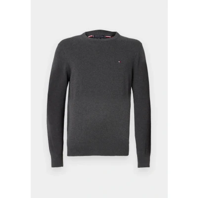 Image of Tommy Hilfiger Essential CREW NECK Jumper Dark grey, Men&#039;s, Size: Large, grey