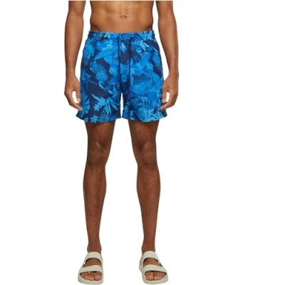 Image of Urban Classics Pattern SWIM Shorts Swimming shorts, Men&#039;s, Size: XL, Black