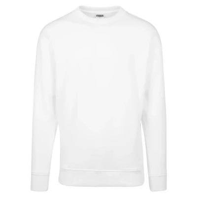Image of Urban Classics Crewneck Sweatshirt, Men&#039;s, Size: XS, White
