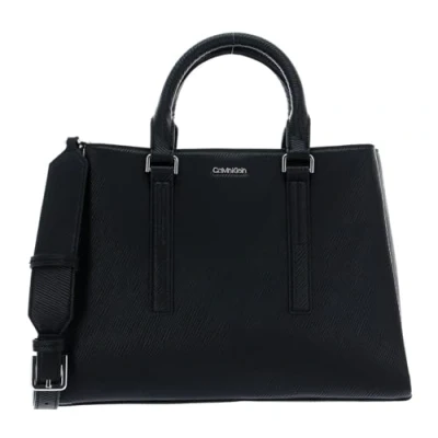 Image of Calvin Klein CK ELEVATED TOTE MD SAFFIANO, Black