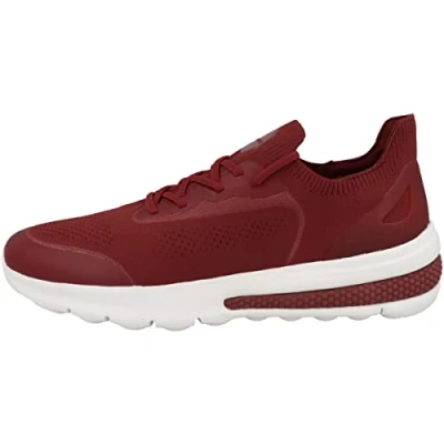 Image of Geox U Spherica Actif Trainers, Men&#039;s, Size: 6, Dark red Synthetics/textile