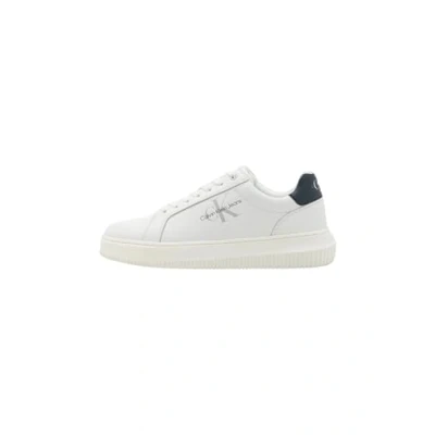 Image of Calvin Klein Jeans Chunky Cupsole Trainers, Men&#039;s, Size: 9, Bright white/navy Leather