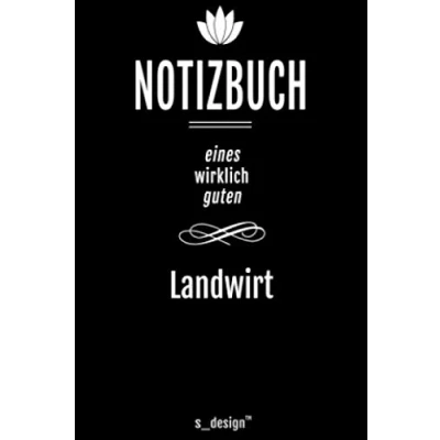 Image of Notizbuch für Landwirte/Landwirt/Landwirtin: Originelle Geschenk Idee [120 Seiten liniertes DIN A6 blanko Papier]