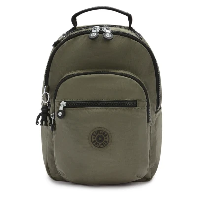 Image of Kipling Seoul S Rucksack, Size: One Size, Green moss