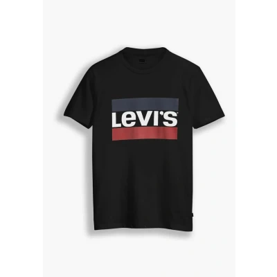 Image of Levi&#039;s Men&#039;s Graphic Set in Neck, Sportswear Beautiful Black+, L