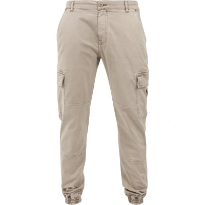 Image of Urban Classics Washed Jogging Cargo trousers, Men&#039;s, Size: 32, Sand