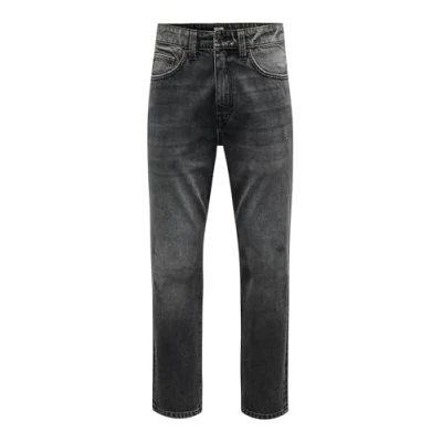 Image of Only &amp; Sons Onsyoke Relaxed fit jeans, Men&#039;s, Size: 28x30, Washed black