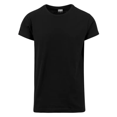 Image of Urban Classics Men&#039;s Turnup Tee T Shirt, Black (Black 7), M