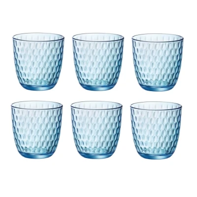 Image of Bormioli Rocco Glass Lock Blue 290 ml 6 Pieces