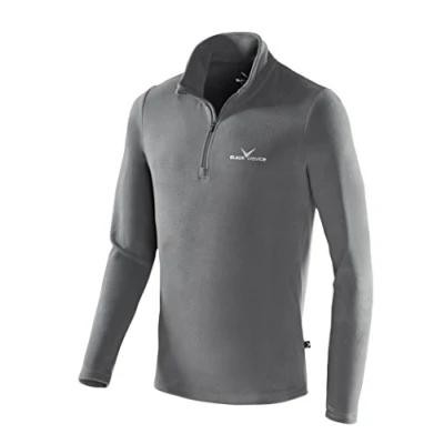 Image of Black Crevice Men&#039;s Fleece Functional Turtleneck