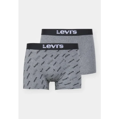Image of Levi&#039;s MEN LOGO Brief 2 PACK Pants, Men&#039;s, Size: Small, Grey/black
