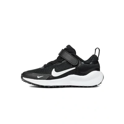 Image of Nike Performance Revolution 7 Unisex Neutral running shoes for kids, Size: 11K, Black/white Textile/synthetics