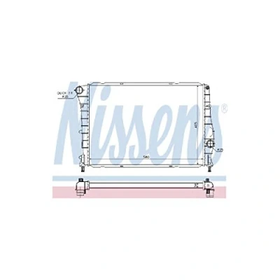 Image of Radiator, engine cooling NISSENS 60059