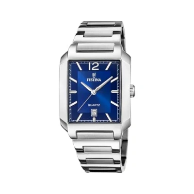 Image of Festina Watch, Men&#039;s, Size: One Size, Blue watch f