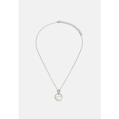 Image of Lacoste Memento Necklace silvercoloured, Women&#039;s, Size: One Size, Silver coloured