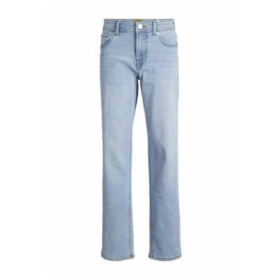 Image of JACK &amp; JONES Boy&#039;s Jjiclark Jjorig Stretch Sq 702 Sn Jnr Chino Trousers, Blue Denim, 134, 134