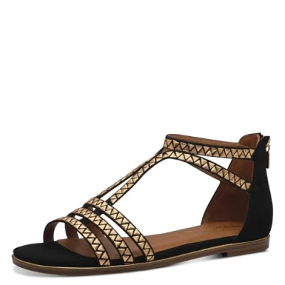 Image of Tamaris Sandals, Women&#039;s, Size: 41, Black gold shoes