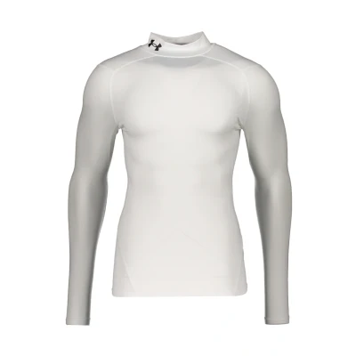 Image of Under Armour Herren UA CG Comp Mock, Funktionsshirt mit Stehkragen, Langarmshirt für den Winter beim Laufen und Skifahren Anti Geruchs Technologie, Weiß, XS