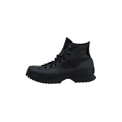 Image of Converse Chuck Taylor ALL STAR Lugged Winter Unisex Hightop trainers, Size: 5, Black/bold mandarin shoes