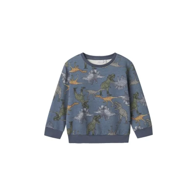 Image of Name it mini Boy&#039;s Nmmbenja Nreg Sweat Unb, China Blue, 80, 80