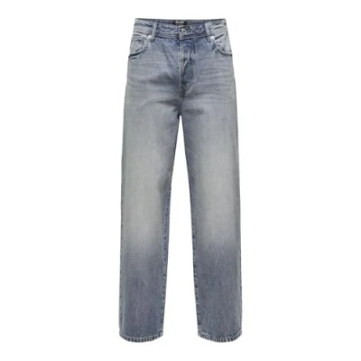 Image of Only &amp; Sons Men&#039;s Jeans, Special Blue Grey Denim, 28W / 30L