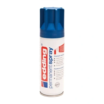 Image of Edding 5200 gentian blue matte permanent acrylic spray paint (200ml)