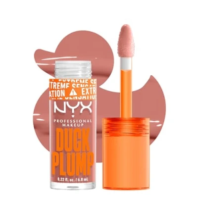 Image of NYX Professional Makeup Duck Plump Lip Plumping Gloss (Various Shades) Bangin&#039; Bare