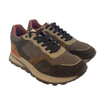 Image of Blauer Mars 03 Men&#039;s Trainers Lace Up Dark Grey Black, brown, 45 EU