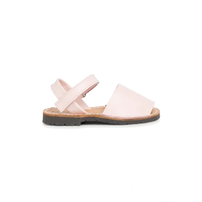 Image of Pisamonas Kids Nappa Avarcas Menorcan Riptape Sandals Size 11 Color Pink