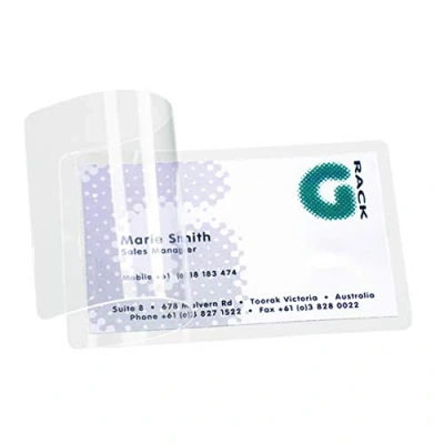 Image of 3L ES 11011 Pack of 10 Pouches for Laminating Without Machines Manual Card ID, Fertiliser, Photographs Size 54 x 86 mm
