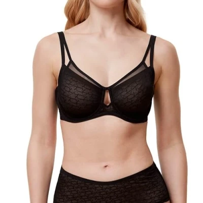Image of Triumph Signature Sheer Underwired bra, Women&#039;s, Size: 32E, Black