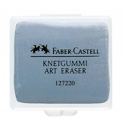 Image of Faber Castell Art &amp; Graphic Kneadable Eraser, Grey, Single For Art, Craft, Drawing, Sketching, Home, School, University, Colouring